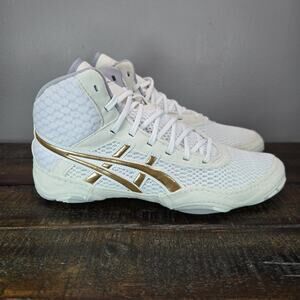 NEW Asics Matblazer Womens Size 9.5 Wresting Shoes White Champagne 1082A001-102